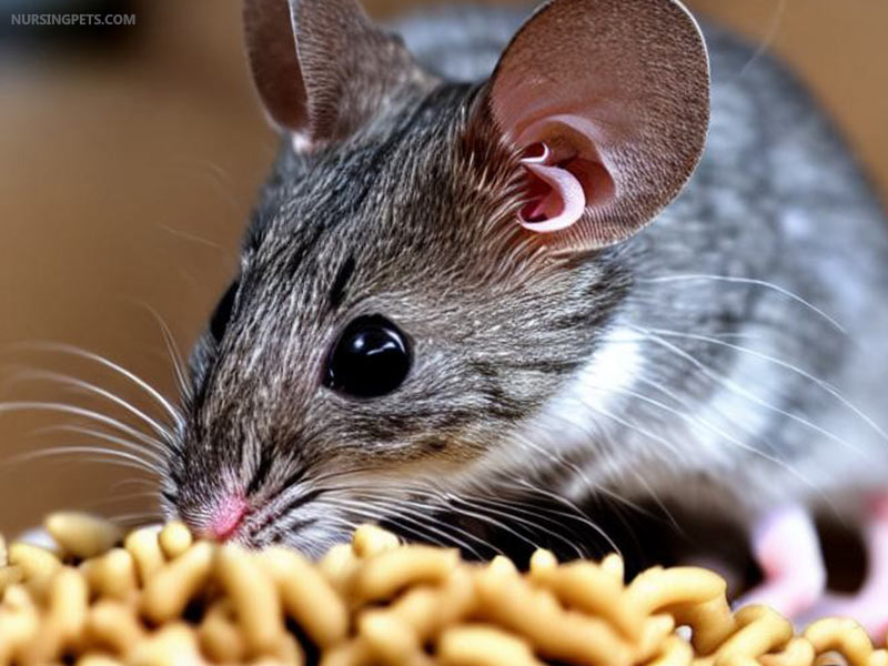 Mice are attracted to the smell of cat food